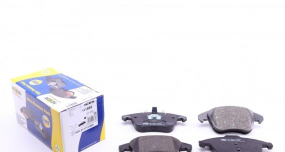 181866 ICER Колодки тормозные дисковые ICER 181866 ICER