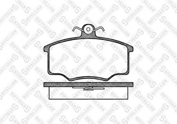 057000SX STELLOX Колодки гальмівні передні (диск) Audi 80 1.6-2.0/1.6D 76-86, Volvo 340-360 82-91