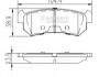 Колодки гальмівні задні J3610903 NIPPARTS
