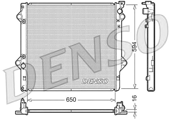 DRM50036 DENSO (Япония) Радиатор системы охлаждения DRM50036 DENSO