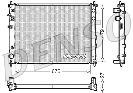 DRM36012 DENSO (Япония) Радиатор системы охлаждения DRM36012 DENSO