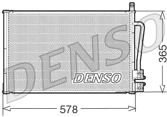 DCN10008 DENSO (Япония) Радіатор кондиціонера denso DCN10008 DENSO