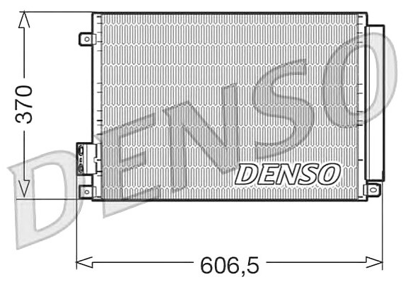 Радіатор кондиціонера DENSO DCN09045 DENSO