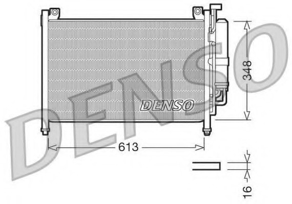 DCN44002 DENSO (Япония) Радиатор кондиционера DENSO DCN44002 DENSO