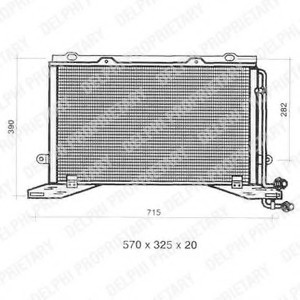 TSP0225330 DELPHI Конденсатор, кондиціонер TSP0225330 DELPHI