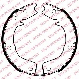 LS2007 DELPHI КОЛОДКИ ТОРМОЗНЫЕ БАРАБАННЫЕ LS2007 DELPHI