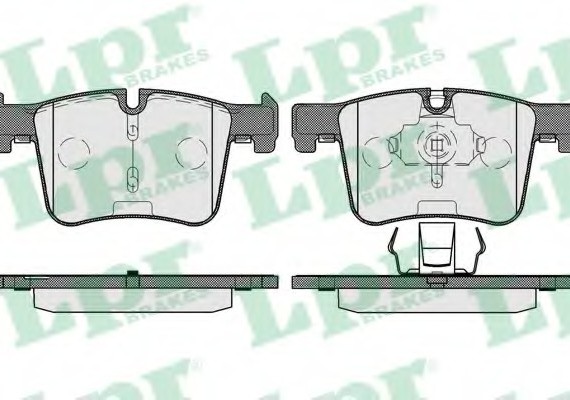05P1732 LPR Колодки тормозные дисковые LPR 05P1732 LPR
