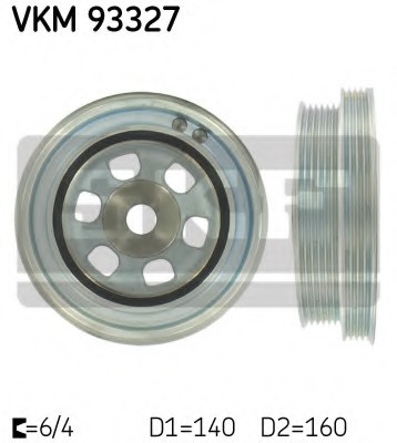 Фото шків ременя генератора VKM93327 SKF VKM93327 SKF Шків ременя генератора