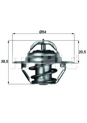 TX383D MAHLE Термостат c прокладкой TX383D MAHLE/KNECHT