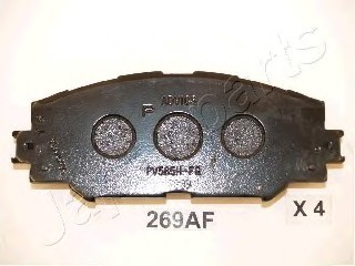 Фото колодки тормозные диск. PA269AF JAPANPARTS PA269AF JAPAN PA269AF JAPAN Колодки тормозные диск. PA269AF JAPANPARTS