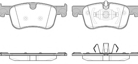 2158000 ROADHOUSE Гальмівні колодки, к-кт. 2158000 ROADHOUSE