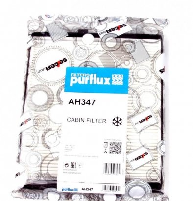 AH347 Purflux Фильтр САЛОННЫЙ PURFLUX AVEO AH347 PURFLUX