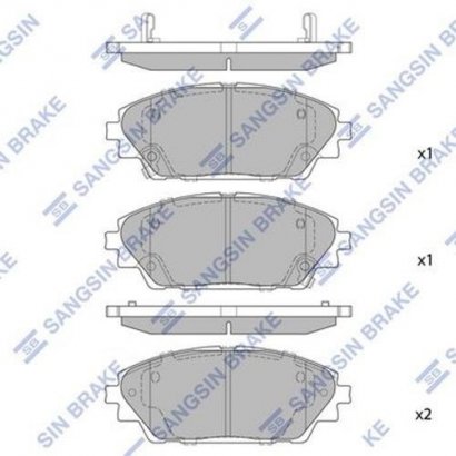 SP1729 Hi-Q (SANGSIN BRAKE) Колодки гальмівні передні SP1729 SANGSIN