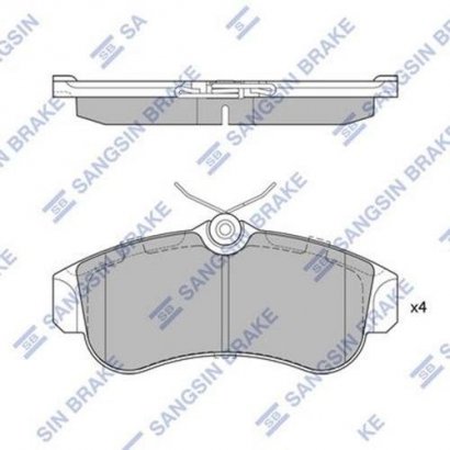 SP1581 Hi-Q (SANGSIN BRAKE) Колодки тормозные передние SP1581 SANGSIN