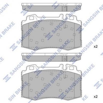 SP2193 Hi-Q (SANGSIN BRAKE) Колодки тормозные передние SP2193 SANGSIN