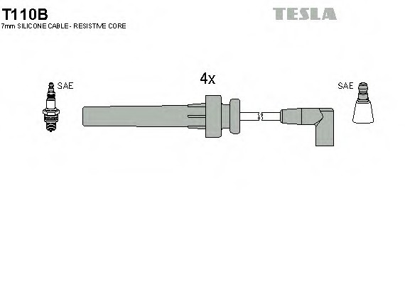 T110B TESLA (Чехия) ПРОВОДИ ВИСОКОВОЛЬТНІ КОМПЛ. T110B TESLA