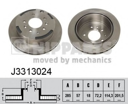 J3313024 NIPPARTS (Нидерланды) Диск тормозной J3313024 J3313024 NIPPARTS