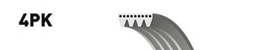 4PK1280 GATES Ремінь поликлиновой 4pk1280 4PK1280 GATES
