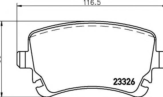 Гальмівні колодки BENTLEY Continental "R "03-17