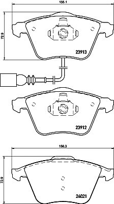 2391301 TEXTAR (Германия) Колодки тормозные дисковые 2391301 TEXTAR