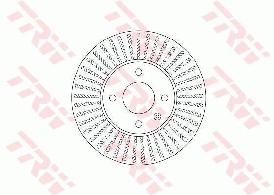 DF6254 TRW / LUCAS (Германия) Гальмівний диск TRW