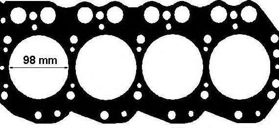 104340 ELRING (Germany) Прокладка, головка цилиндра 104340 ELRING
