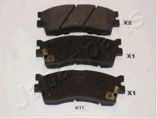 PAK17AF JAPAN Колодки торм. дисковые PAK17AF JAPANPARTS
