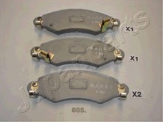PA885AF JAPAN Колодки торм. дисковые PA885AF JAPANPARTS