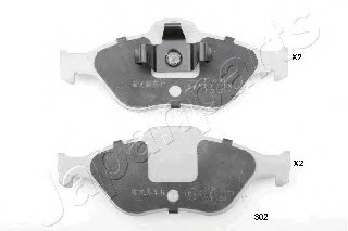 Колодки торм. дисковые PA302AF JAPANPARTS