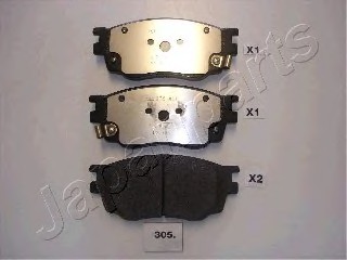 Фото колодки торм. дисковые PA305AF JAPANPARTS PA305AF JAPAN PA305AF JAPAN Колодки торм. дисковые PA305AF JAPANPARTS