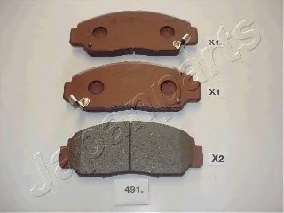 Фото колодки торм. дисковые PA491AF JAPANPARTS PA491AF JAPAN PA491AF JAPAN Колодки торм. дисковые PA491AF JAPANPARTS