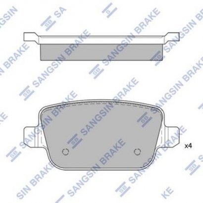 SP2101R Hi-Q (SANGSIN BRAKE) Колодки тормозные задние SP2101R SANGSIN