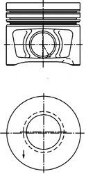 40387610 KOLBENSCHMIDT Поршень з кільцями VAG 81.26 2,0TDI 16V BLB/BNA/BRD/BRE (вир-во KS)