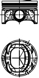 40477600 KOLBENSCHMIDT Поршень, комплект 40477600 KOLBENSCHMIDT