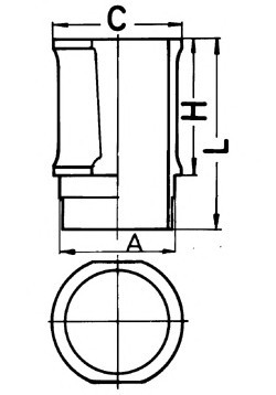 89301110 KOLBENSCHMIDT Гільза циліндра двигуна