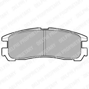 LP955 DELPHI Комплект гальмівних колодок з 4 шт. дисків