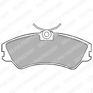 БАPАБАННАЯТОPМОЗНАЯ КОЛОДКА LP668 DELPHI