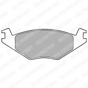 LP505 DELPHI БАPАБАННАЯТОPМОЗНАЯ КОЛОДКА LP505 DELPHI