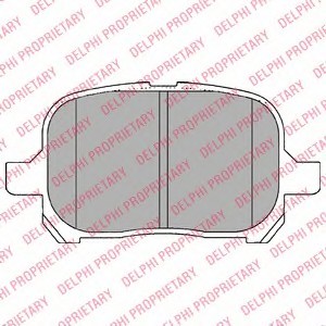 LP1144 DELPHI Комплект гальмівних колодок з 4 шт. дисків