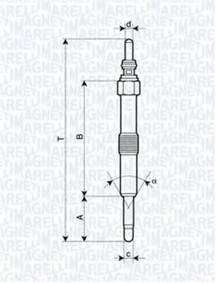 UC50A MAGNETI MARELLI (Италия) UC50A СВЕЧА НАКАЛА UC50A MAGNETI-MARELLI
