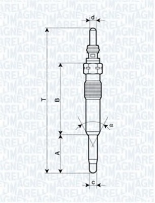 UC53A MAGNETI MARELLI (Италия) UC53A СВЕЧА НАКАЛА UC53A MAGNETI-MARELLI