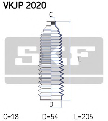 VKJP2020 SKF Пыльник, рулевое управление VKJP2020 SKF