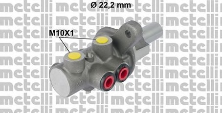 050730 METELLI (Италия) Главный тормозной цилиндр 050730 METELLI