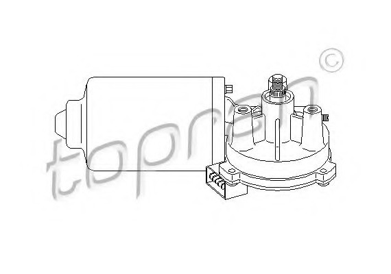 108577 TOPRAN (Germany) Мотор стеклоочистителя 108577 HANS PRIES