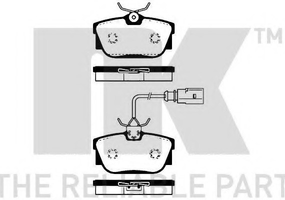 224759 NK Гальмівні дискові колодки, комплект
