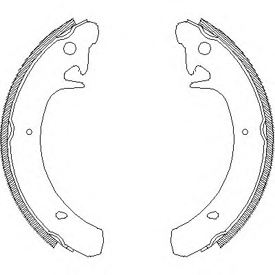 412900 Remsa Колодки торм.бараб.[200x40] 412900 REMSA