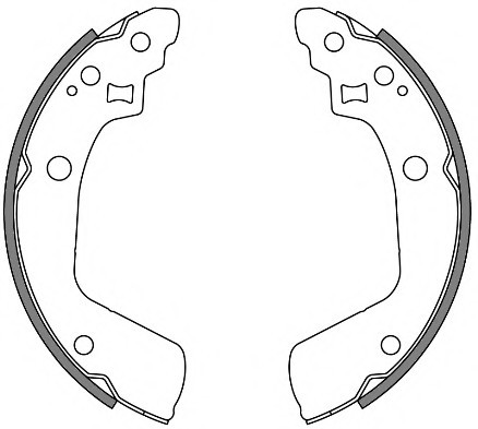 424100 Remsa Колодки торм.бараб.[200х32] 424100 REMSA