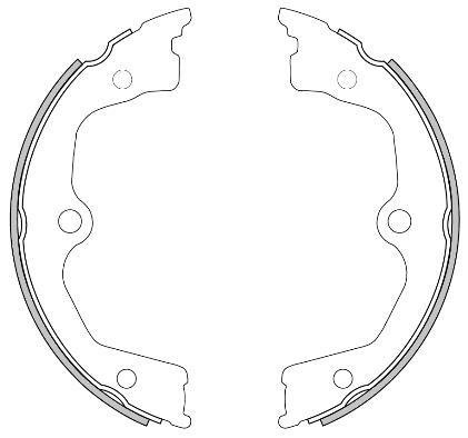 462600 Remsa Колодки торм.бараб.[190x26] 462600 REMSA