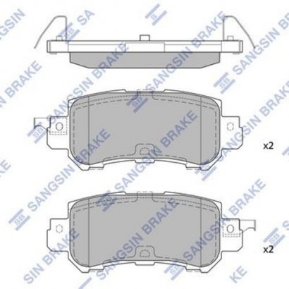 SP1672 Hi-Q (SANGSIN BRAKE) Колодки тормозные задние SP1672 SANGSIN