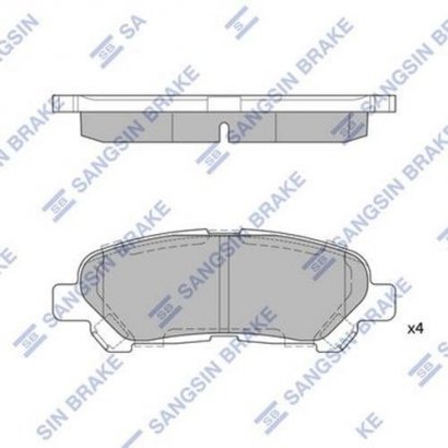 SP2136 Hi-Q (SANGSIN BRAKE) Колодки тормозные задние SP2136 SANGSIN